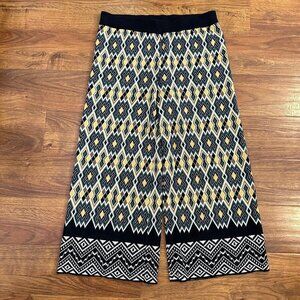 Figue geometric knit sweater cropped pants